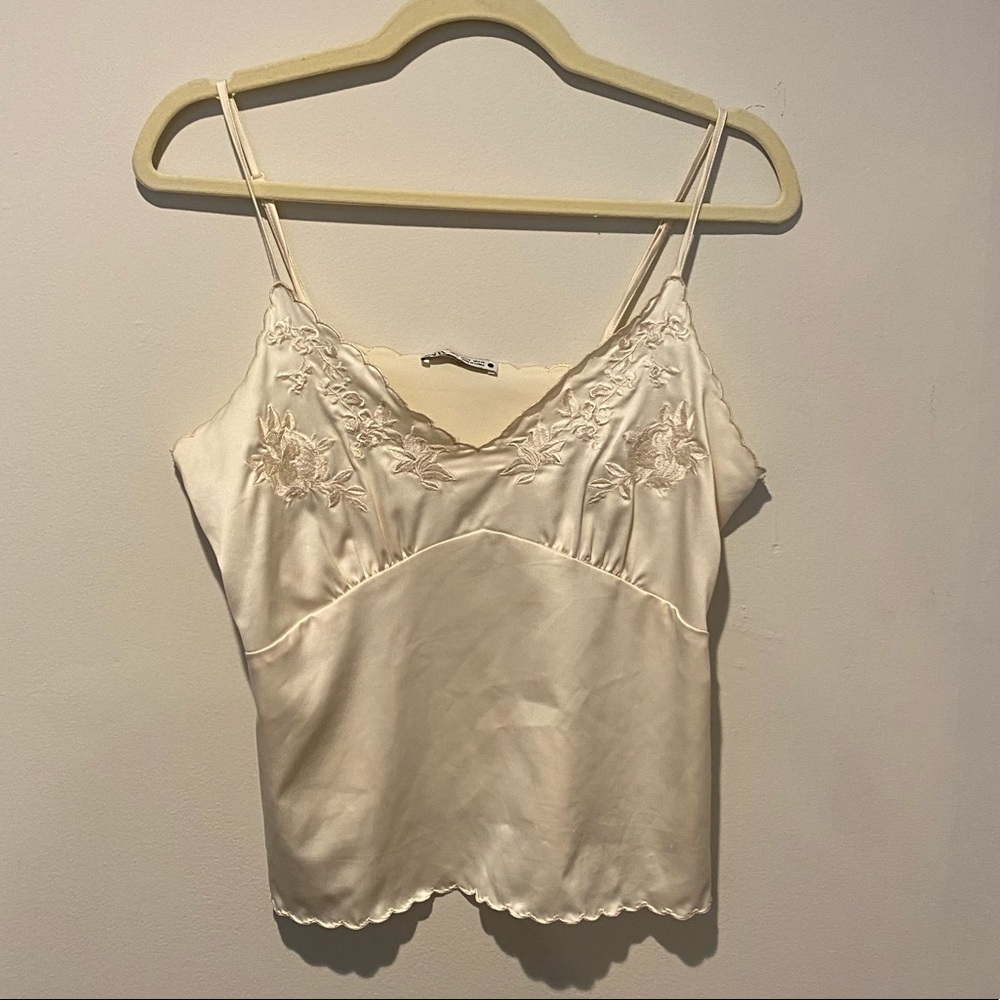 zara satin shirt